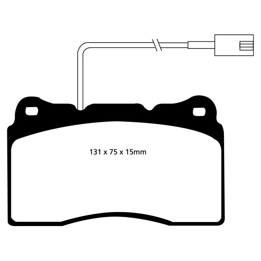 [EBCDP41540R] EBC Brakes Yellowstuff Performance Brake Pads