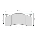 Mintex M1166 Brake Pads To Fit Alcon & Brembo Various Calipers