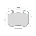 Ferodo 4003 Brake Pads To Fit AP Racing Various 2 Piston / OE Calipers