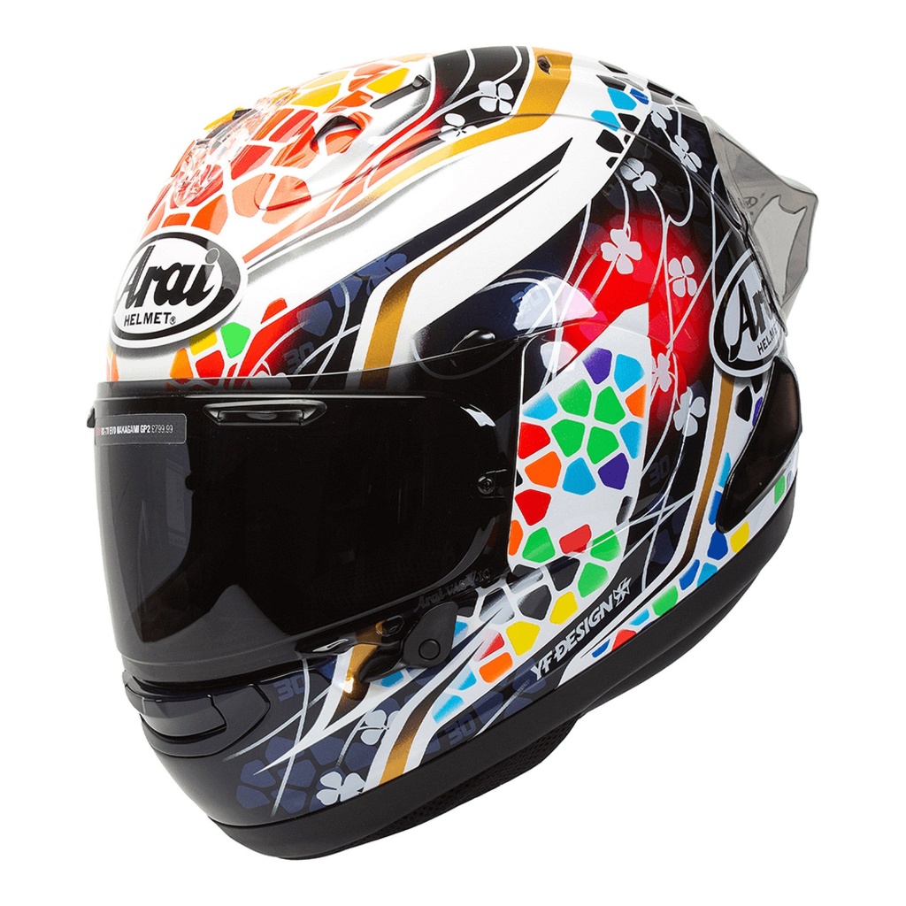 [5000209-3064029] Arai RX-7V Evo Nakagami GP2 Replica Motorcycle Helmet (M (57-58cm))