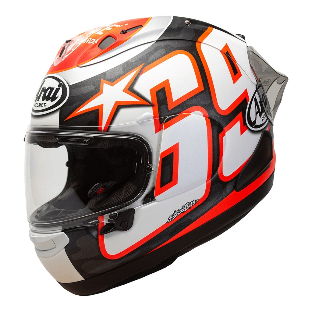 [5000206-3063009] Arai RX-7V Evo Hayden Reset Replica Motorcycle Helmet (M (57-58cm))