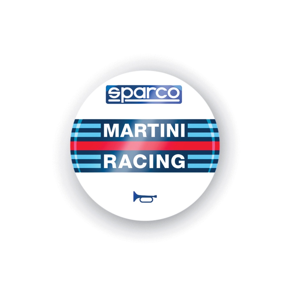 Sparco Martini Racing Horn Push Decal