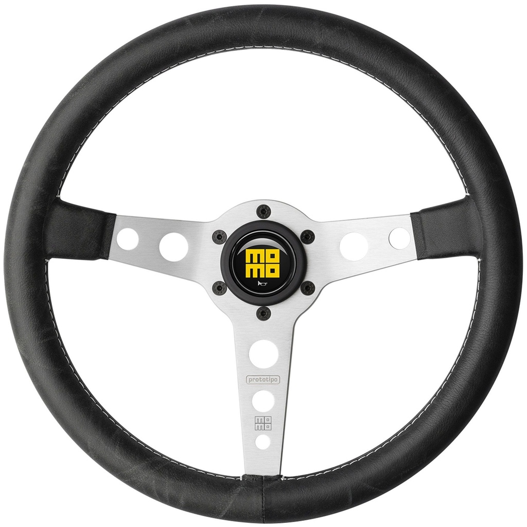 [1357348-2461849] Momo Prototipo Heritage Steering Wheel (Black / Black)
