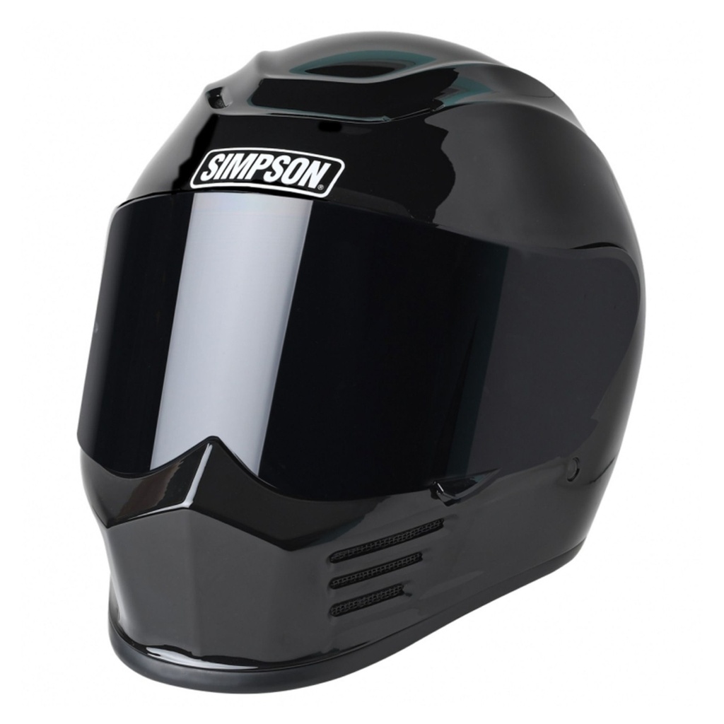 [5000036-3822176] Simpson Speed Plain Motorcycle Helmet (M (57-58cm), Black)