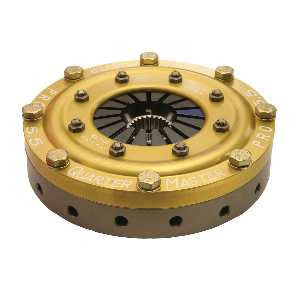 [246942-1516549] Quarter Master 5.5" Pro Series Racing Clutch Complete Assembly (1 inch x 24, 2)