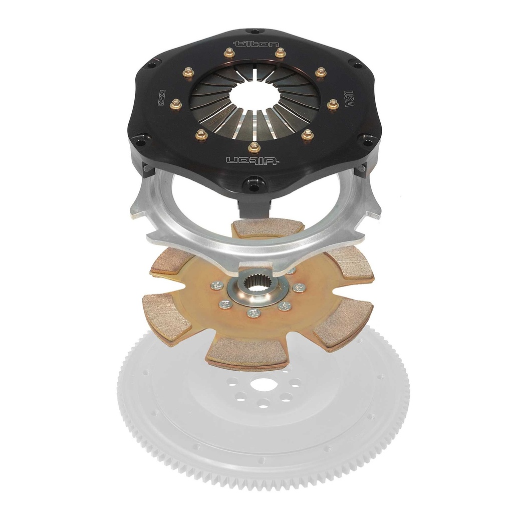 [243312-1686958] Tilton 7.25" Cerametallic Rally Clutch Cover Assembly (1, Grey)