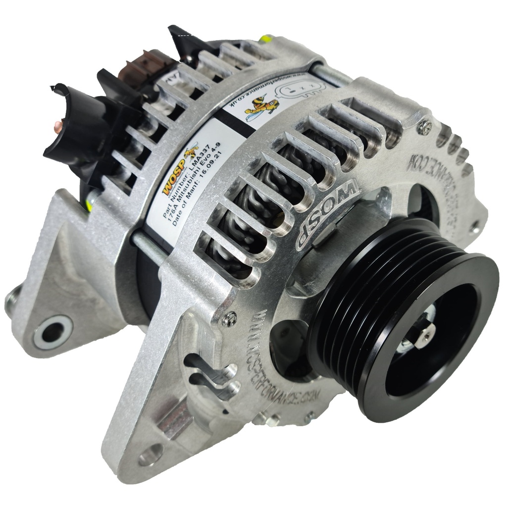 [WSPLMA337-MHO-EXT] WOSP 300 Series Super Efficient High Output Race Alternator - Mitsubishi Lancer Evo 4-9