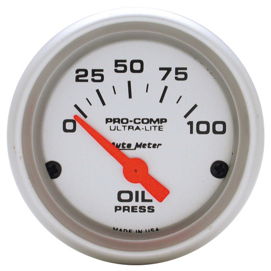 [AUT4327] Auto Meter Oil Pressure (PSI) Pro Comp Ultra-Lite air Core Movement Gauge