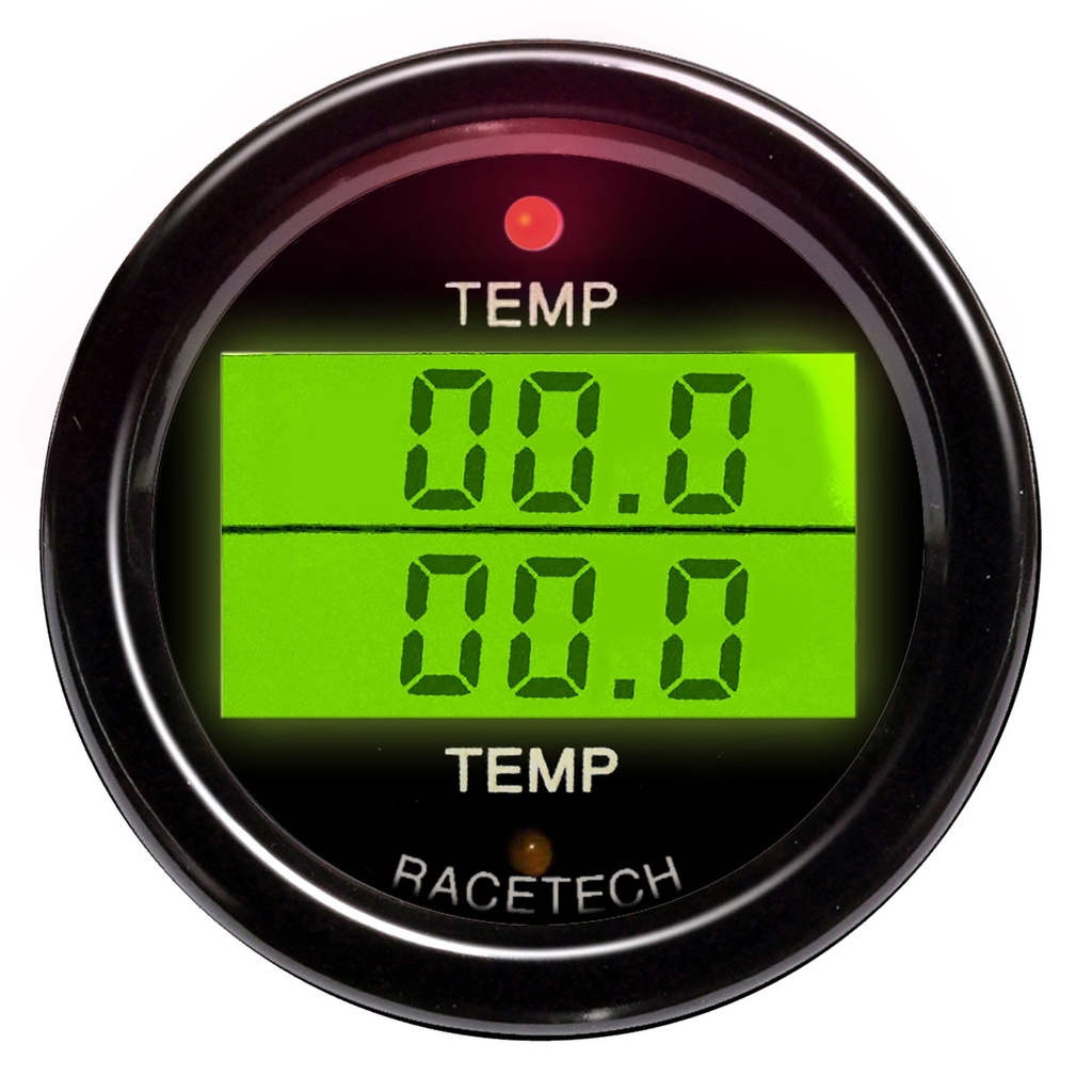 Racetech Temperature - Temperature Dual Gauge