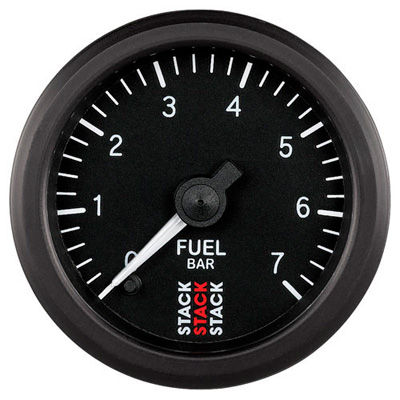 [249491-2296021] Stack Professional Fuel Pressure Gauge For High Pressure Systems (Black, 0-7bar)