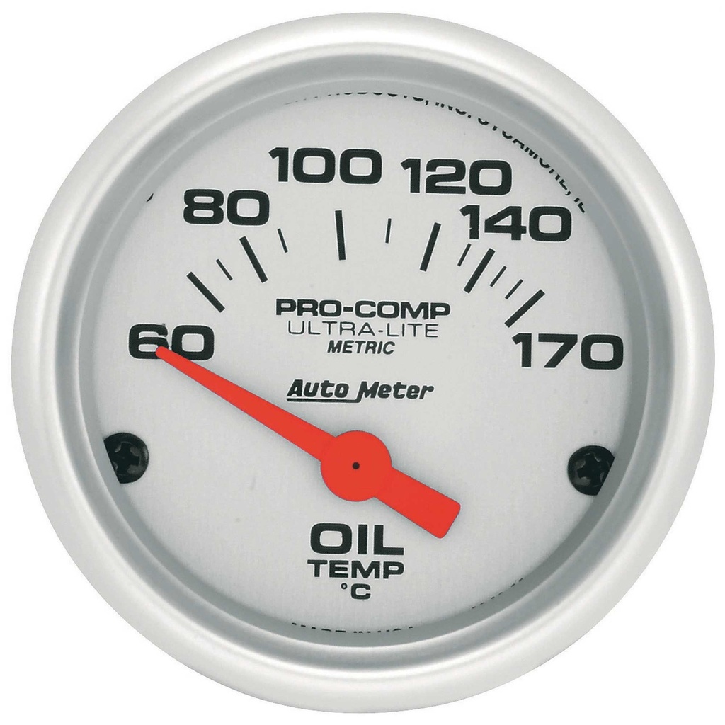 Auto Meter Oil Temperature Pro Comp Ultra-Lite air Core Movement Gauge