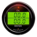 Racetech Oil Temperature - Water Temperature Dual Gauge