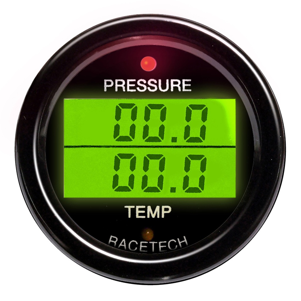 Racetech Pressure - Temperature Dual Gauge