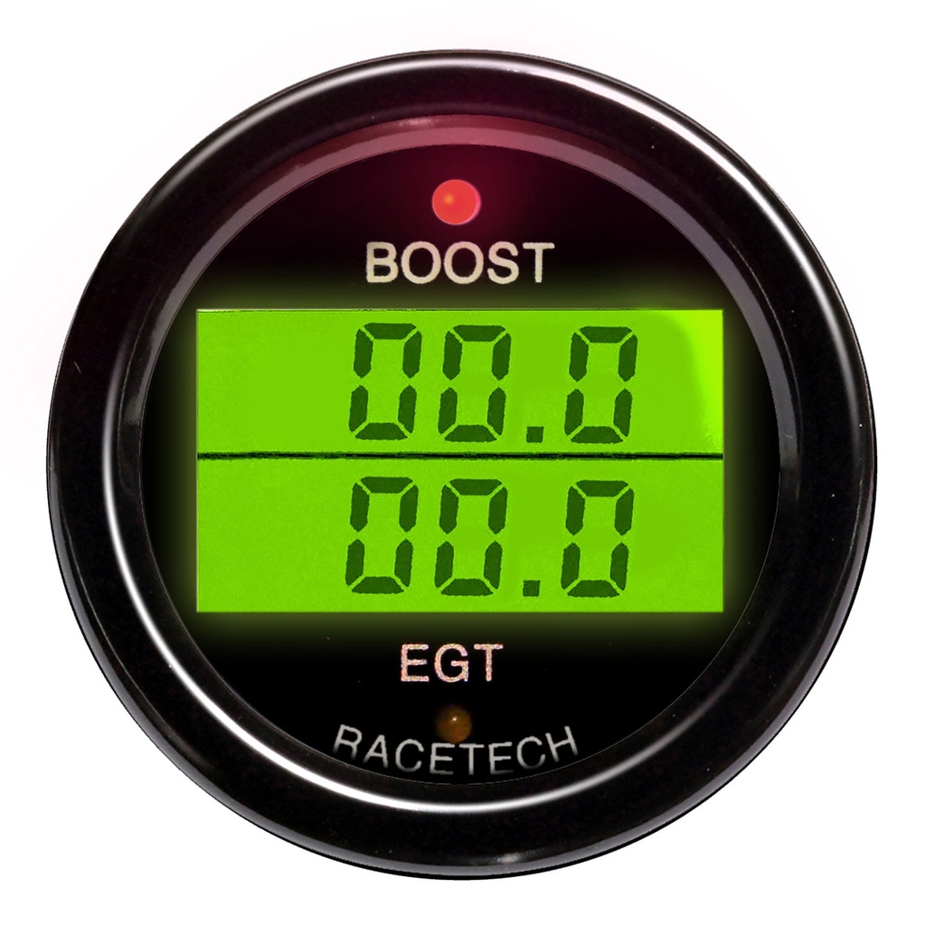 Racetech Turbo Boost - Exhaust Gas Temperature Dual Gauge