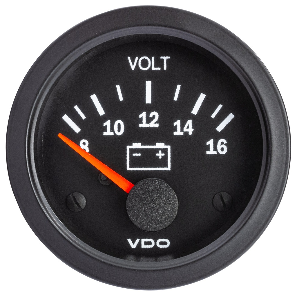 [2014447-2257278] VDO Vision Voltmeter (Spin Lock (Clamp Ring))