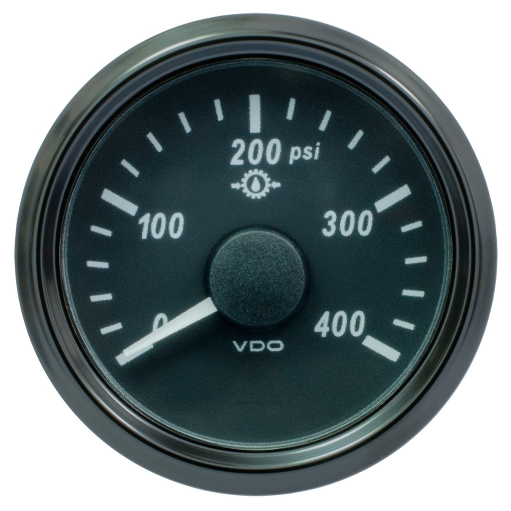 [2010424-2209924] VDO Singleviu Gear Oil Pressure Gauge Electrical (0-25bar)