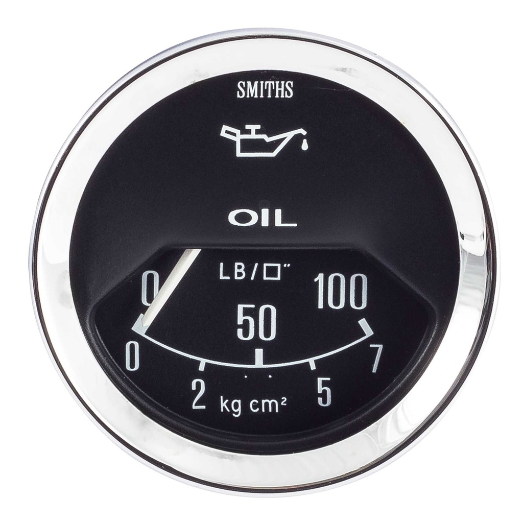 [390798-1905615] Smiths Classic Mechanical Oil Pressure Gauge - Half Scale