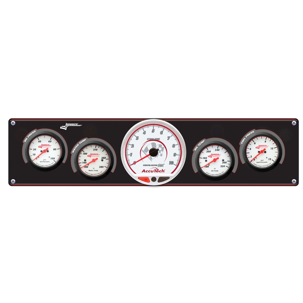 [774440-3620153] Longacre Sportsman Gauge Panel With Gauges & Memory Tachometer (Tach/OP/WT)