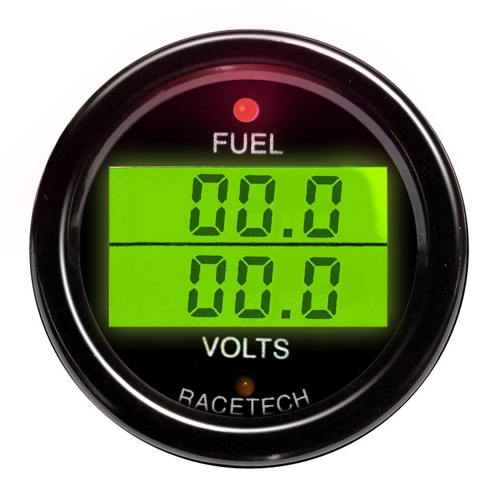 Racetech Fuel Pressure - Volts Dual Gauge