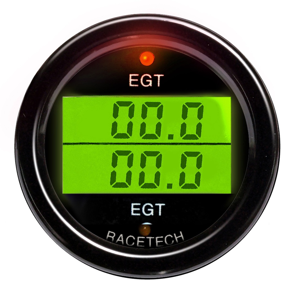 [7000844-3429183] Racetech EGT - EGT Dual Gauge (Black)