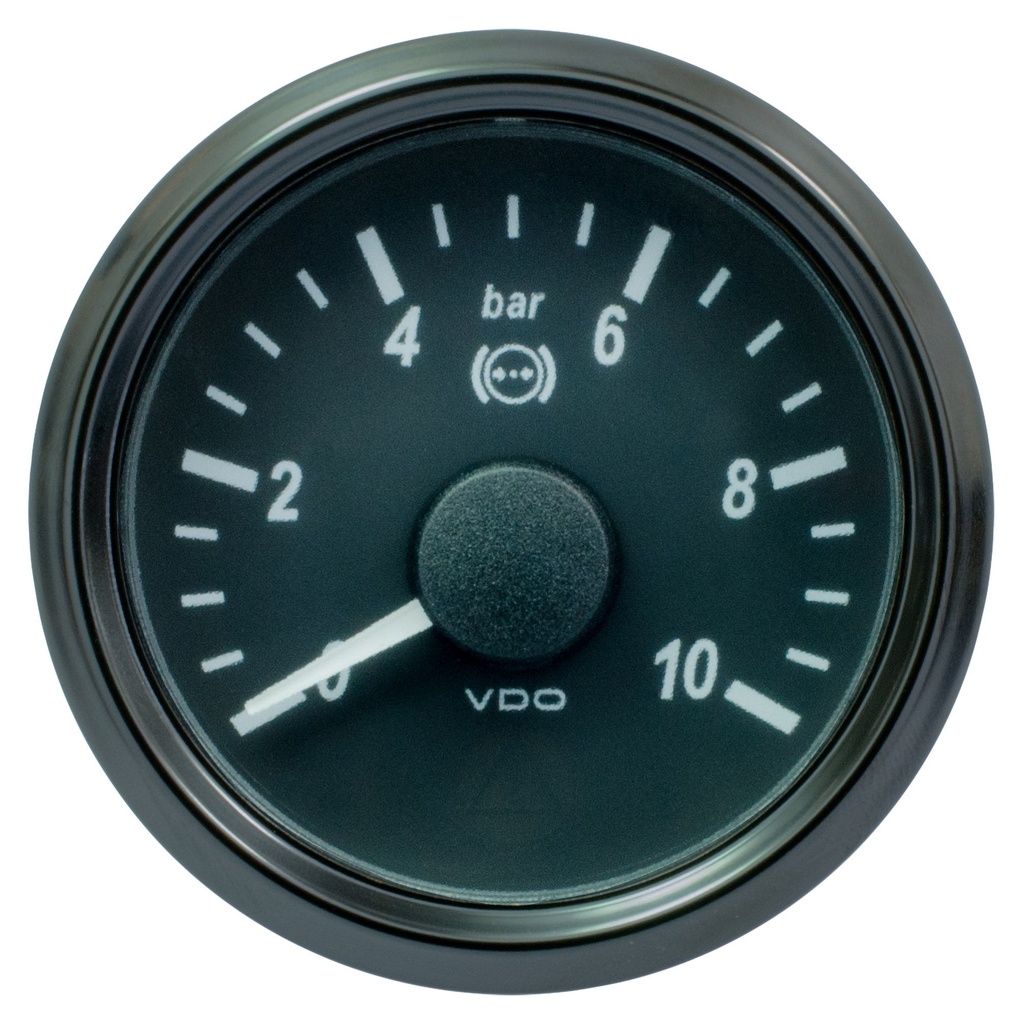 [2010426-2209939] VDO Singleviu Brake Pressure Gauge Electrical (0-10bar)