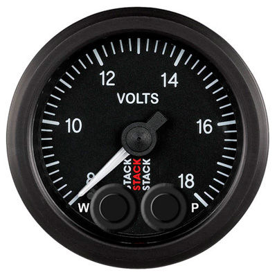 [STAST3516] Stack Pro Control Battery Voltmeter Gauge