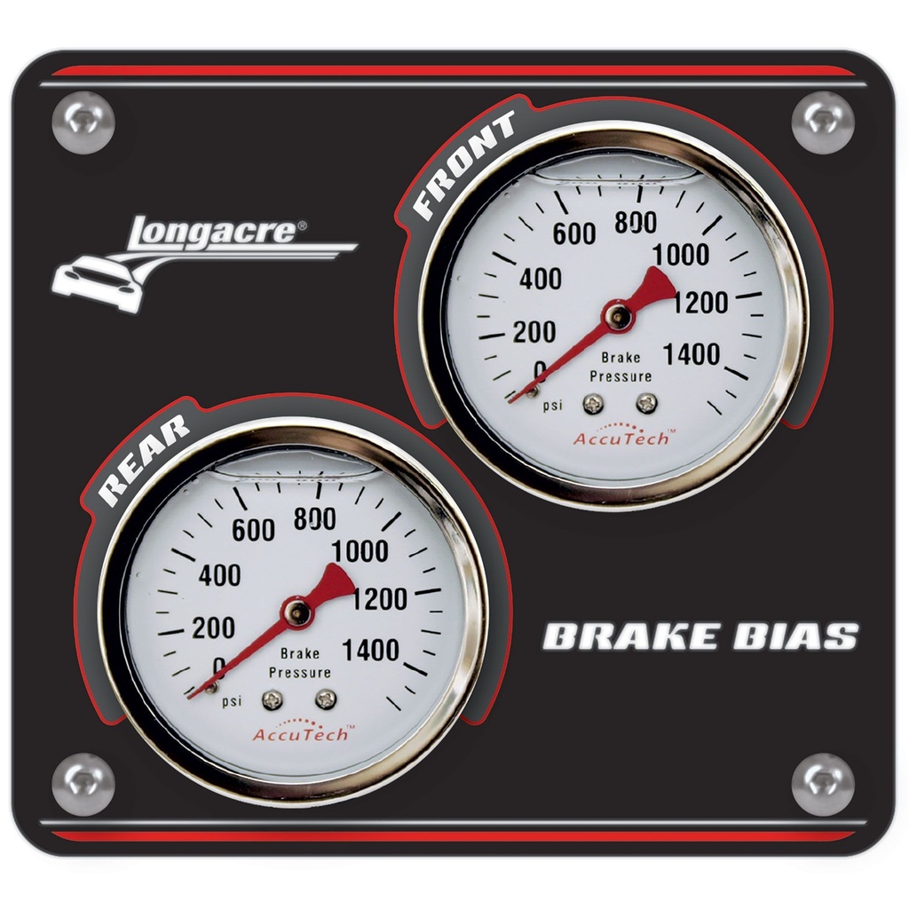 Longacre Brake Balance Gauges Mini Panel