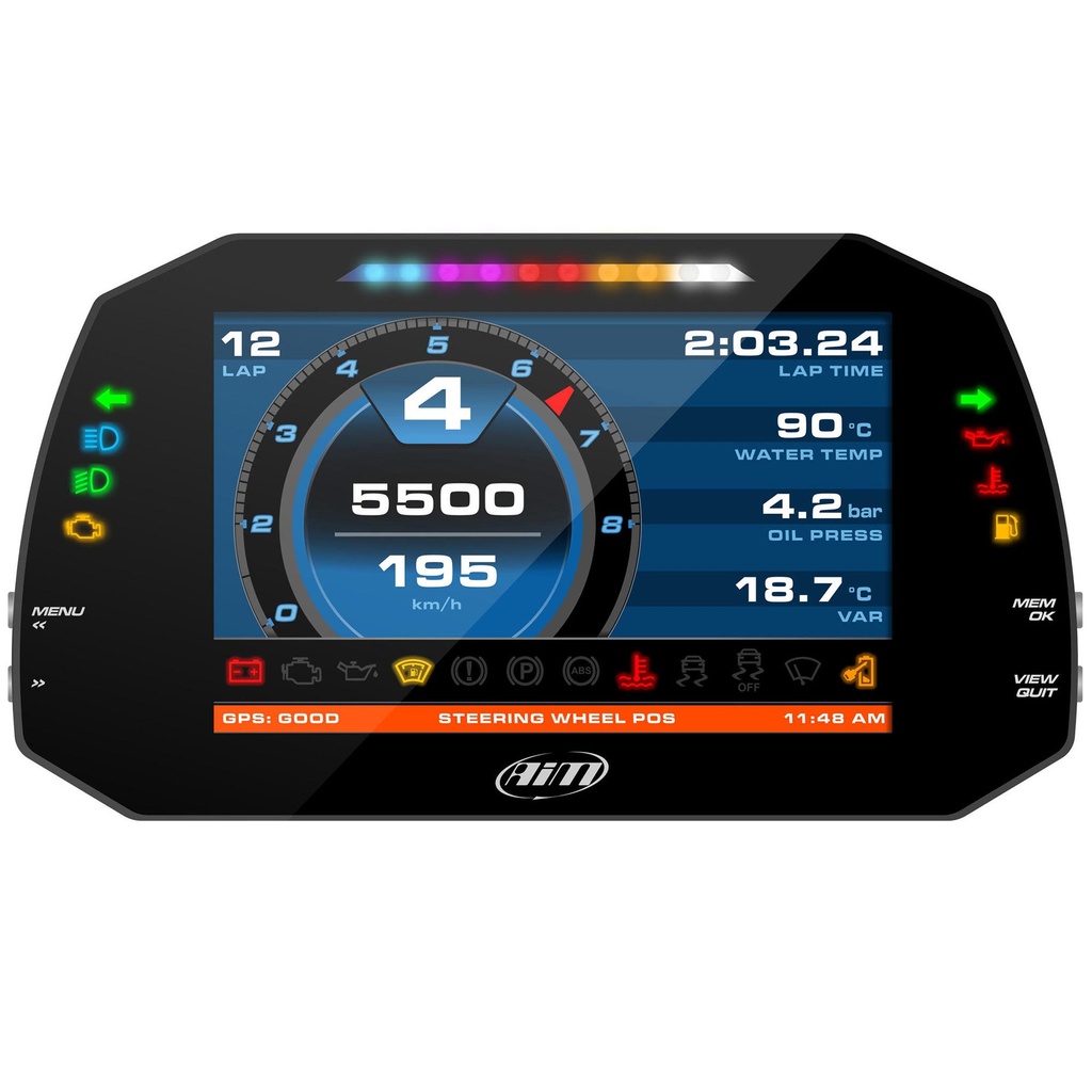 AIM MXG 1.3 Strada IVA Compliant Dash Kit (7” Colour TFT Display)