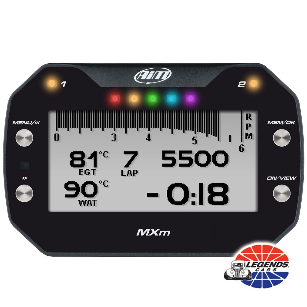 AIM MXm Legends Cars Compact Dash Display