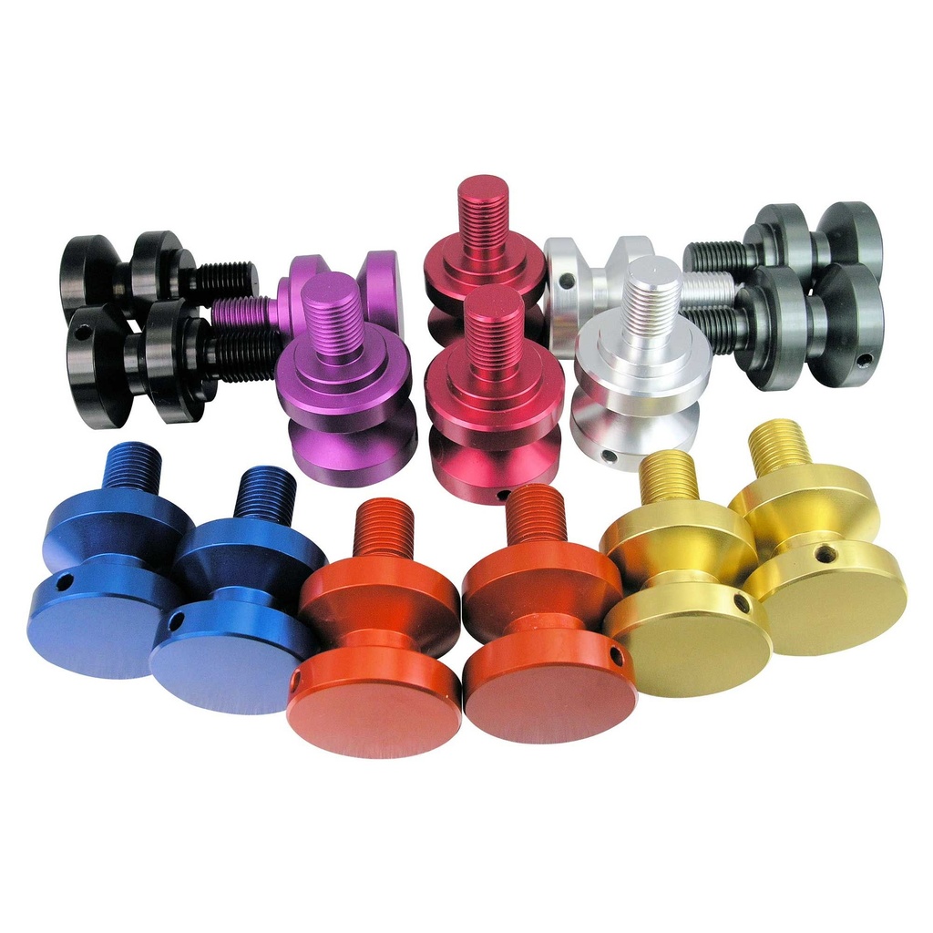 [298310-1692977] Pro-Bolt Aluminium Paddock Stand Bobbins (10mm, Black)
