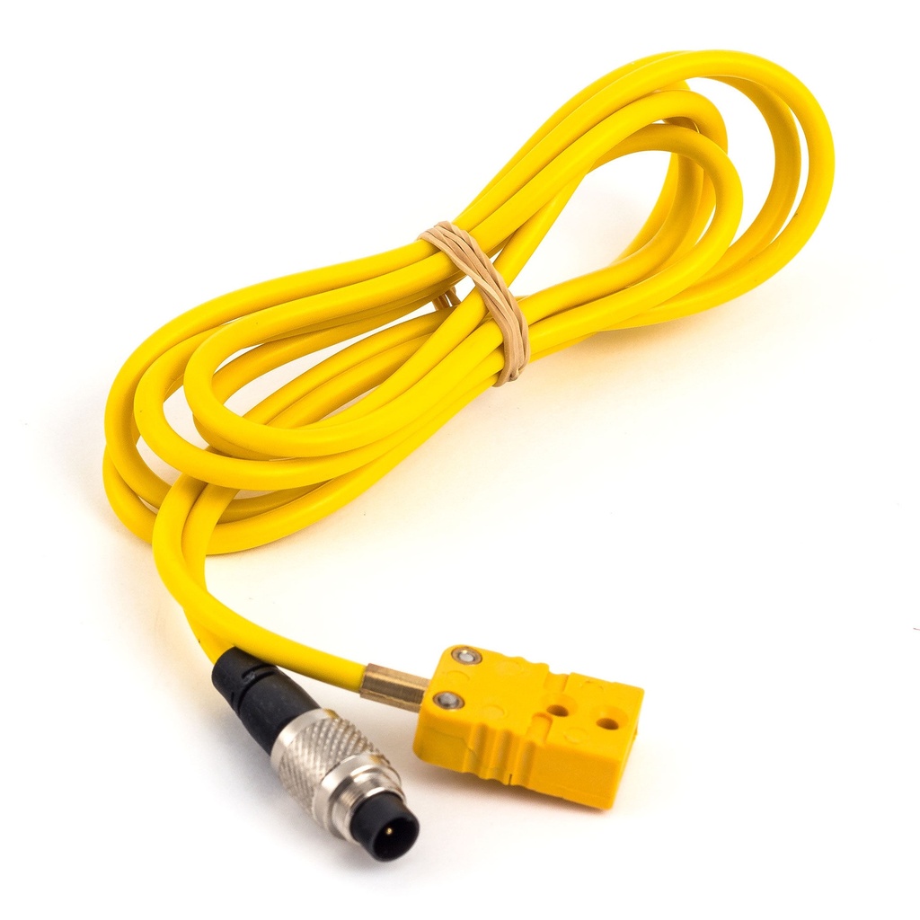[2013276-2214885] AIM Thermocouple Patch Lead - TC Yellow to 712 4 Pin (Metal Binder Plug) (2m)