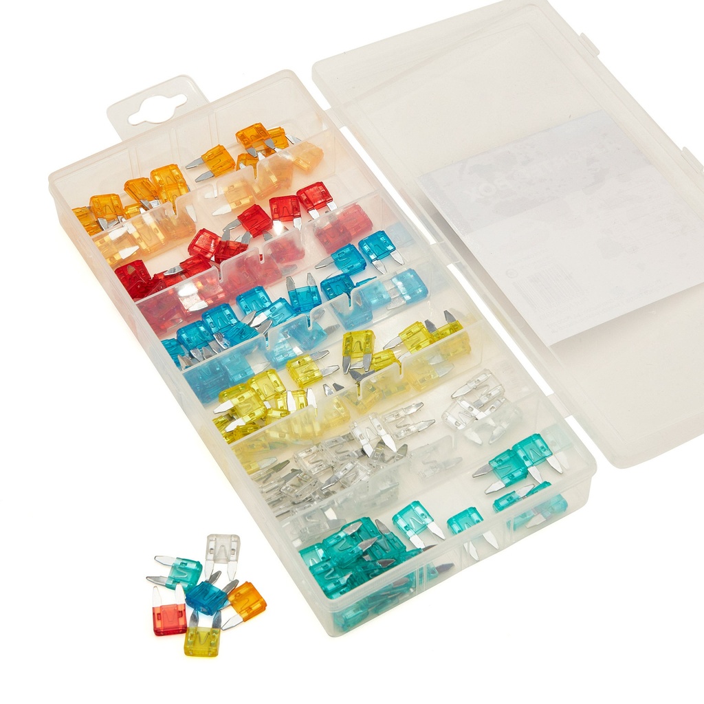 [DLPSAT101] Demon Tweeks Auto Mini Blade Fuses 120 Piece Assortment