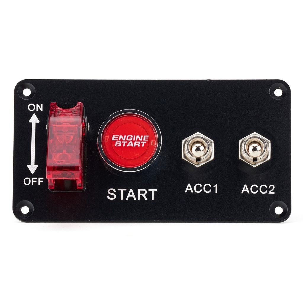 [APSESP12V2] Automotive Plumbing Solutions Ignition & Starter Switch Panel - 2 Accessory Switches