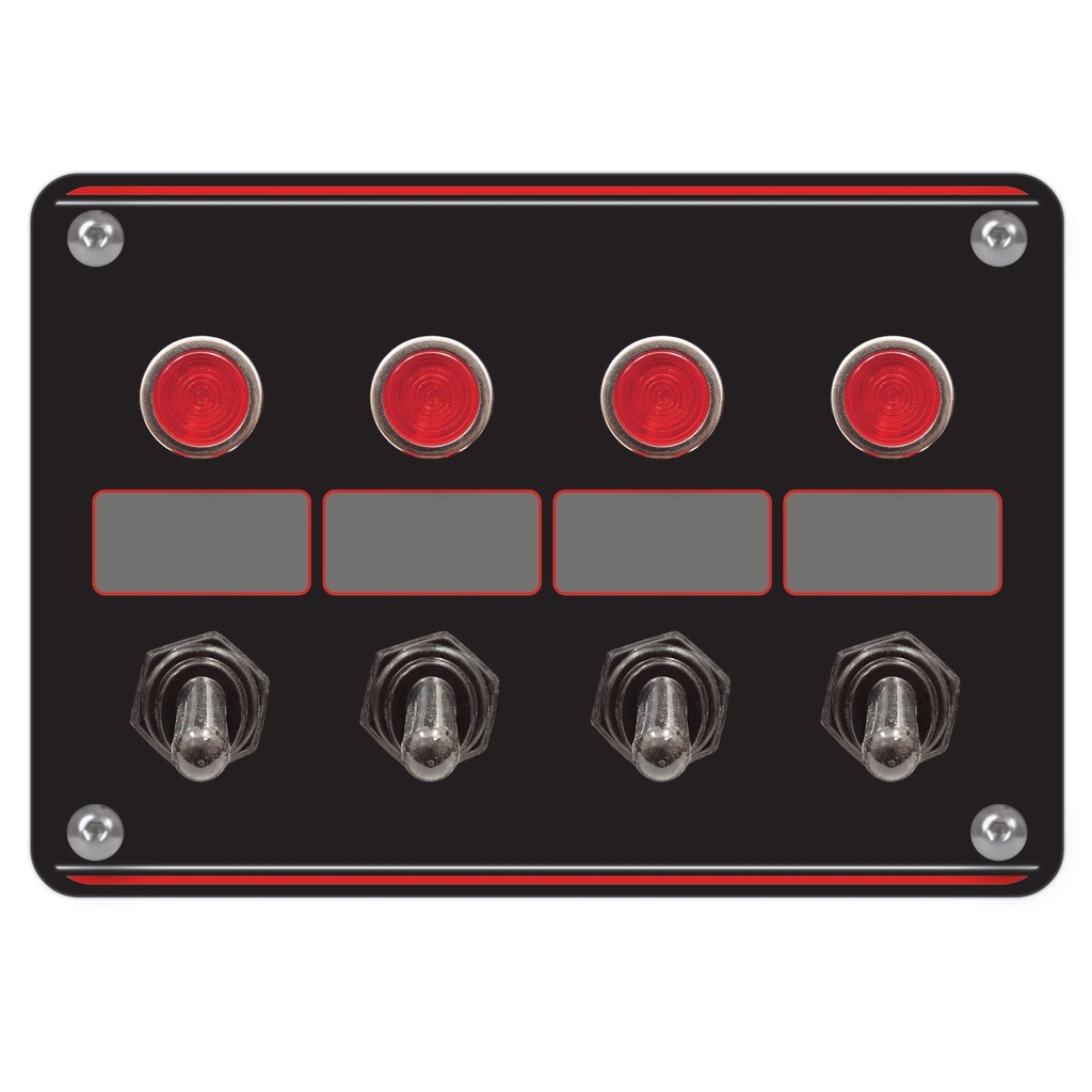 [LON44865] Longacre Black Accessory Switch Panel
