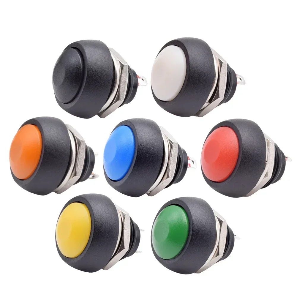 [7001509-3834432] Automotive Plumbing Solutions Momentary Push Button Switch (Black)