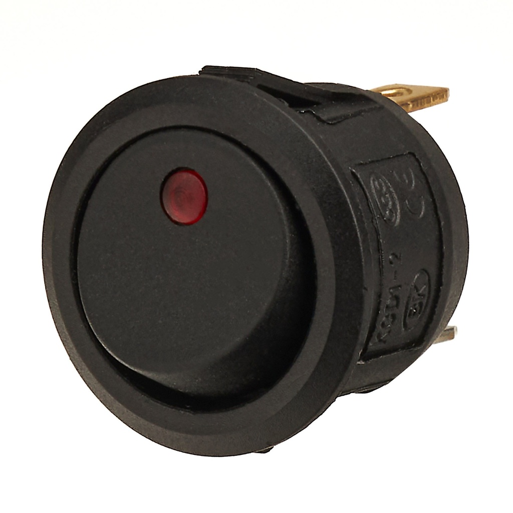 [7001521-3836546] Automotive Plumbing Solutions Round Mini Rocker Switch With LED (Green)