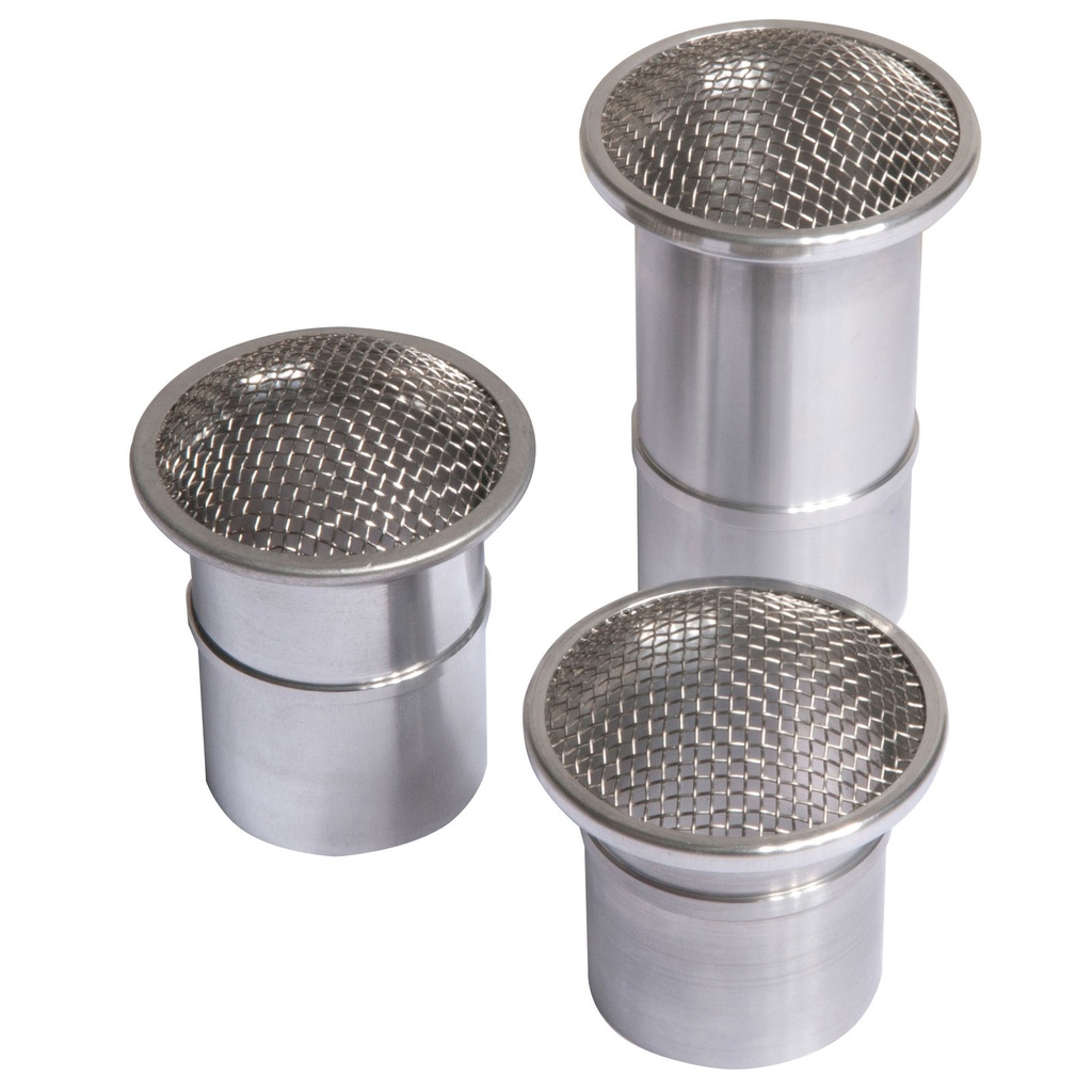 [2013774-2228170] Webcon Aluminium Mesh Air Horns For Weber DCOE Carburettors (16mm, 40 DCOE)
