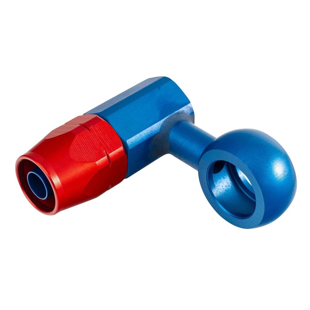 [243343-2292505] Goodridge Carburettor Banjo Hose End Fitting (Single Hose End, Black)