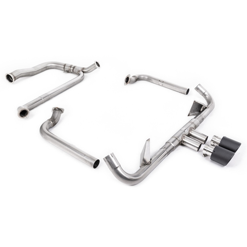 Milltek Non-Resonated 2.5" Full Race Exhaust System With De Cat And Back Box Delete