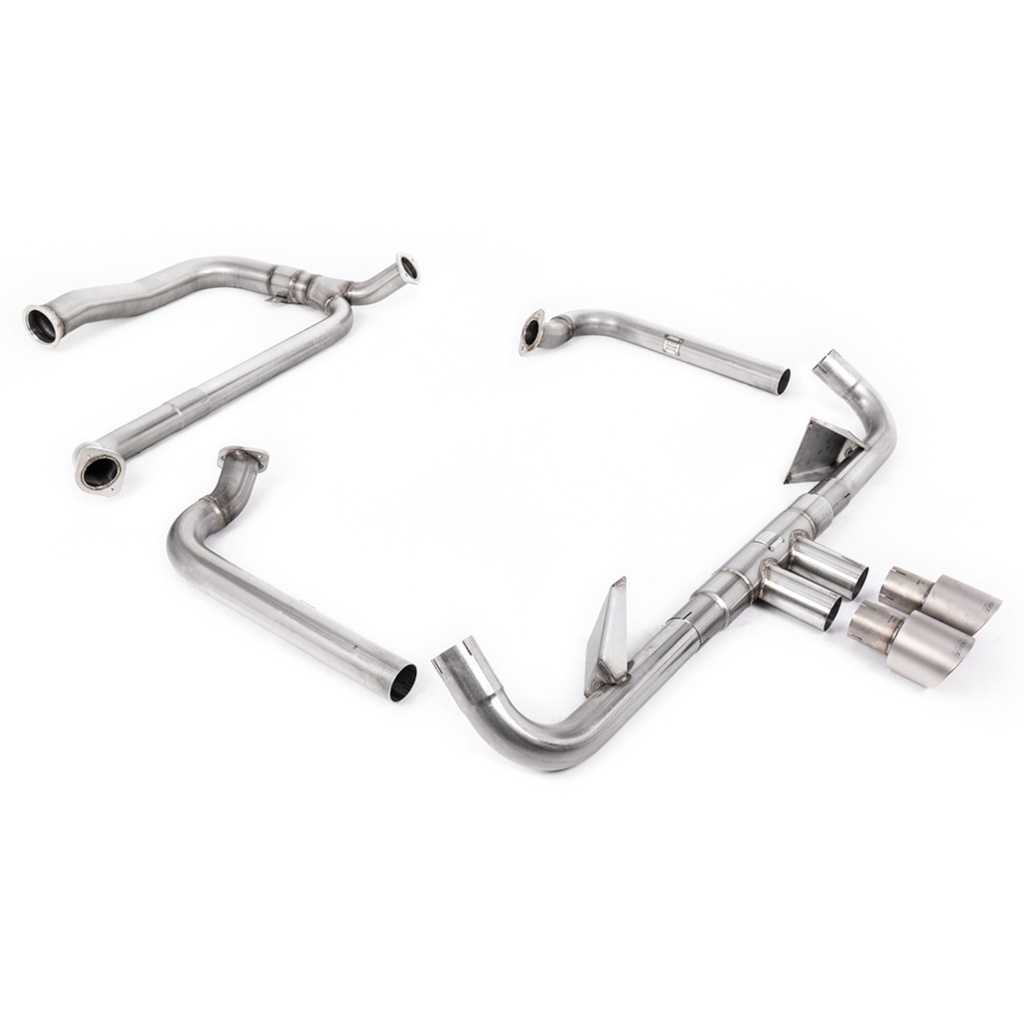 Milltek Non-Resonated 2.5" Full Race Exhaust System With De Cat And Back Box Delete
