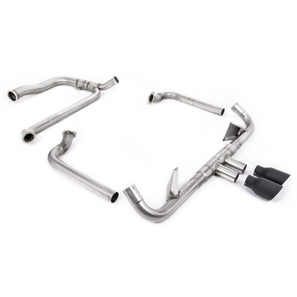 [MTKSSXPO145/AKN] Milltek Non-Resonated 2.5" Full Race Exhaust System With De Cat And Back Box Delete