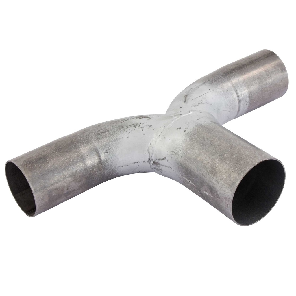 [244010-1499906] Jetex Exhaust T Piece (2.5 Inch Inlet, 2 Inch Outlets, Stainless Steel)