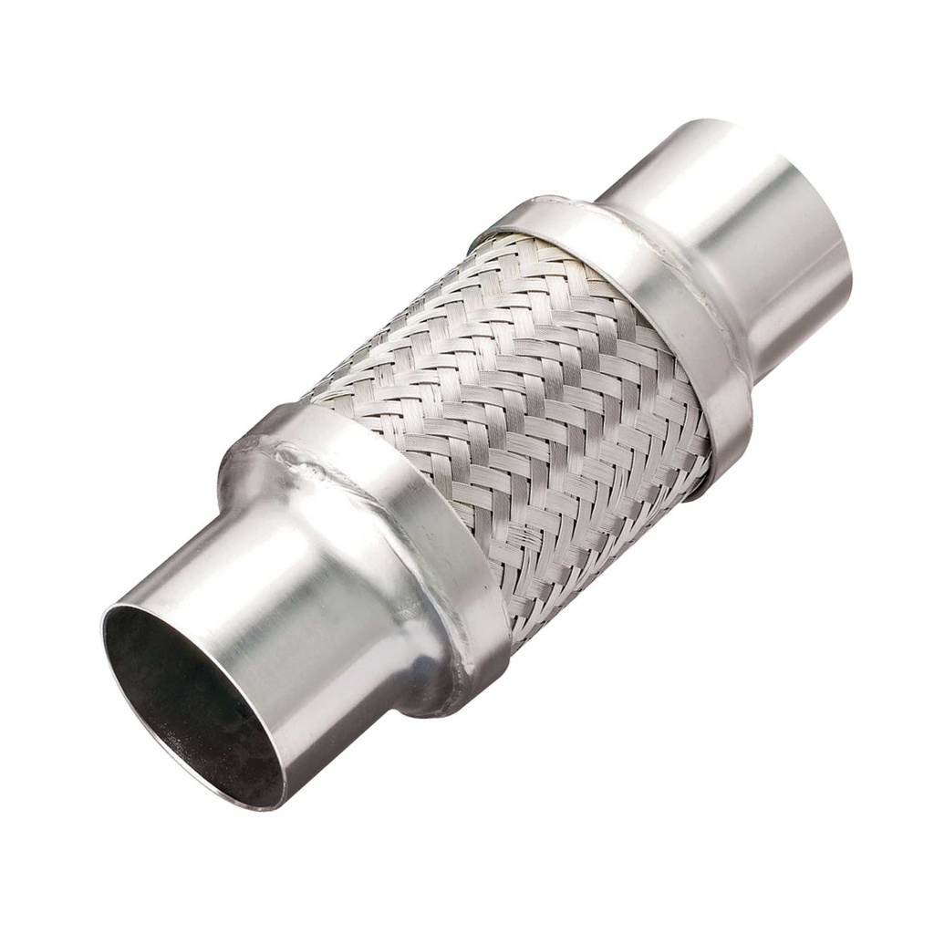 [241905-1311756] Custom Chrome Racing Stainless Flexible Connection Pipe (2.0 Inch)