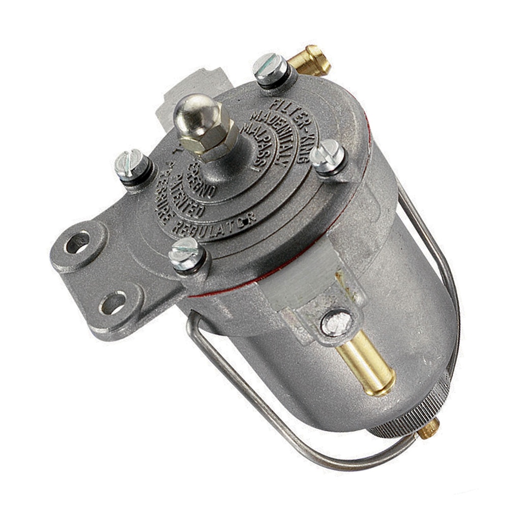 [243259-2257969] Malpassi Filter King Fuel Pressure Regulator And Filter (67mm Glass)