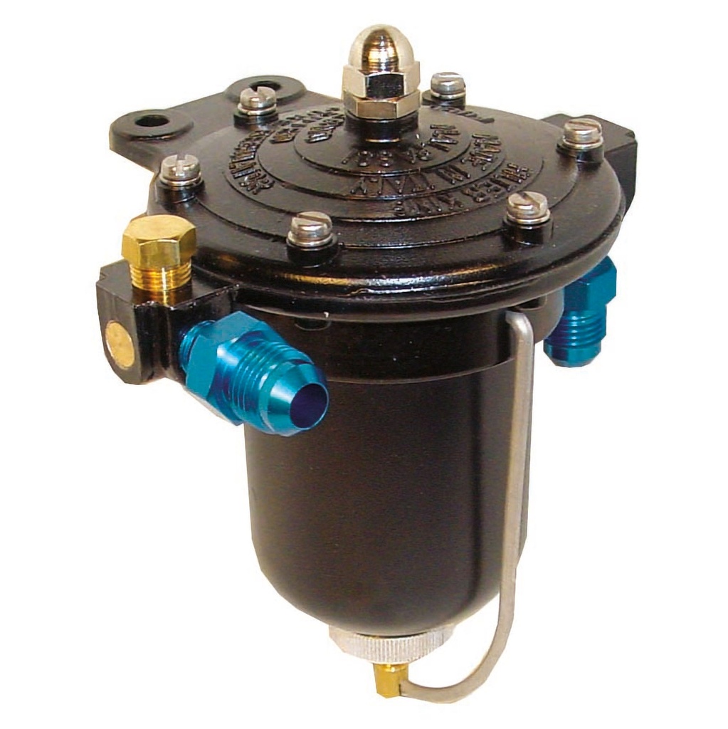 [251201-1620027] Malpassi High Flow Filter King Fuel Pressure Regulator And Filter (8mm Push On (Without Gauge))