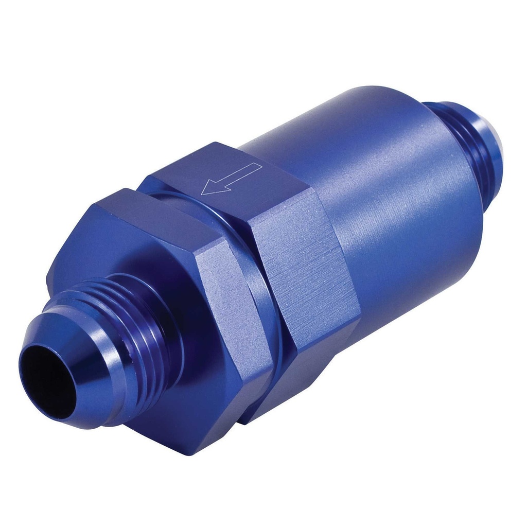 [332656-2290594] Automotive Plumbing Solutions Aluminium In Line Fuel Filter (Black, -6 JIC)