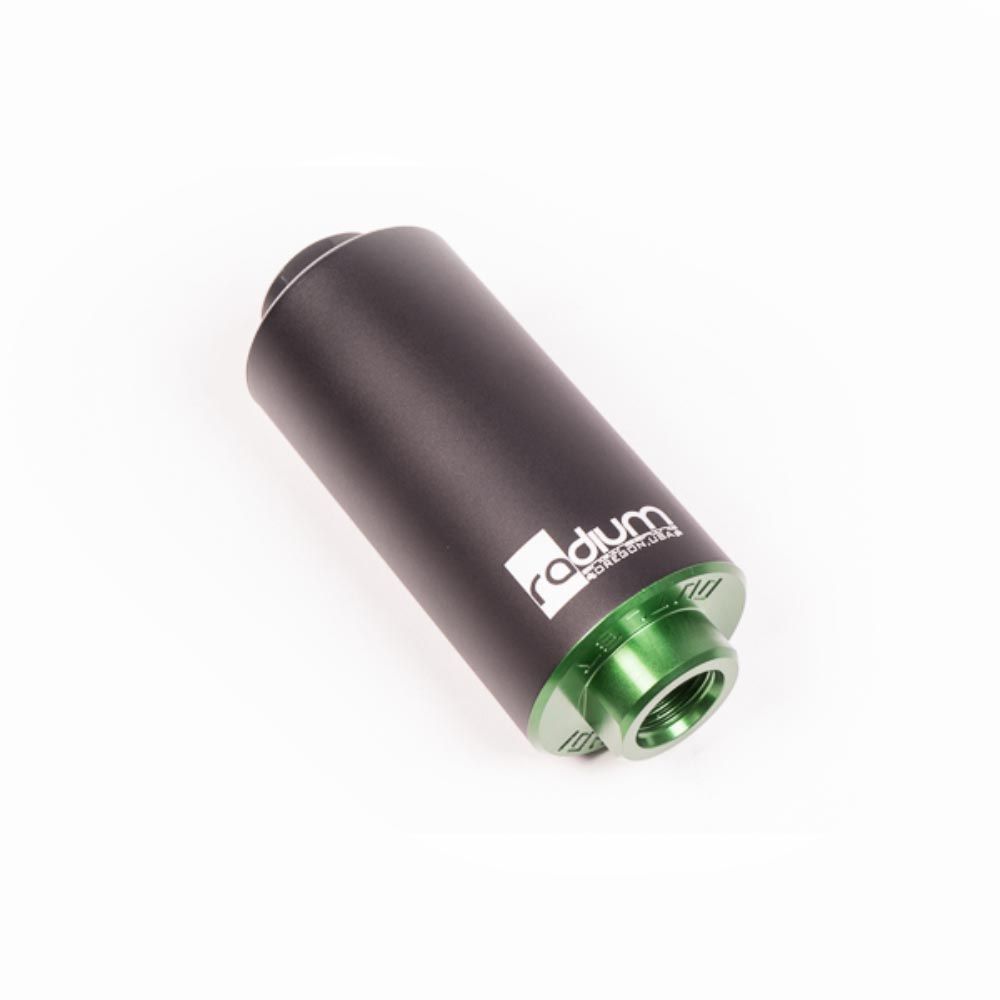 [7001027-3625539] Radium Engineering In-Line High Flow Fuel Filter (100 Micron)