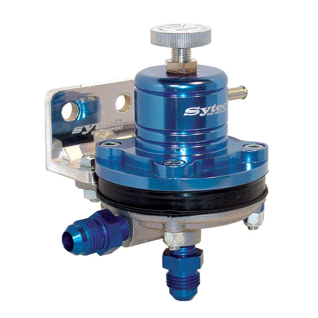 [243270-2127049] Sytec Competition Adjustable Fuel Pressure Regulator (Black, -6 JIC)