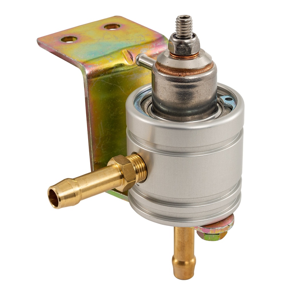 [240029-2171210] Alpha Adjustable Fuel Pressure Regulator (Blue, -6 JIC)