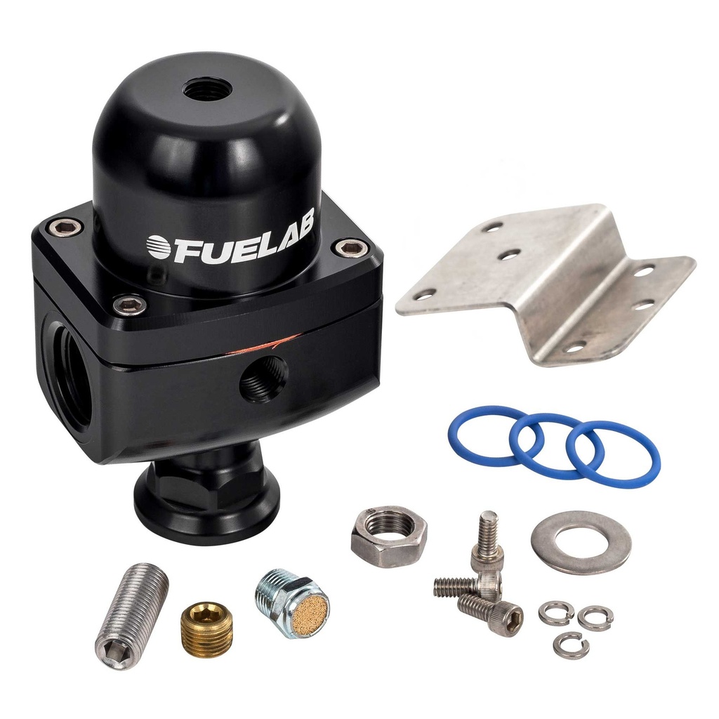 [243028-2286737] Fuelab Carburettor Blocking Style Fuel Pressure Regulator (555xx Series) (Black)